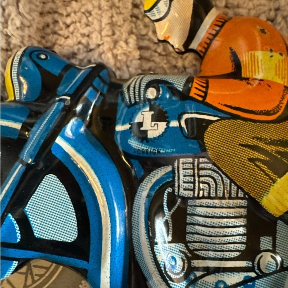 Vintage litho original motorcycle by Balloon- friction toy Works! See pics! - Picture 3 of 13